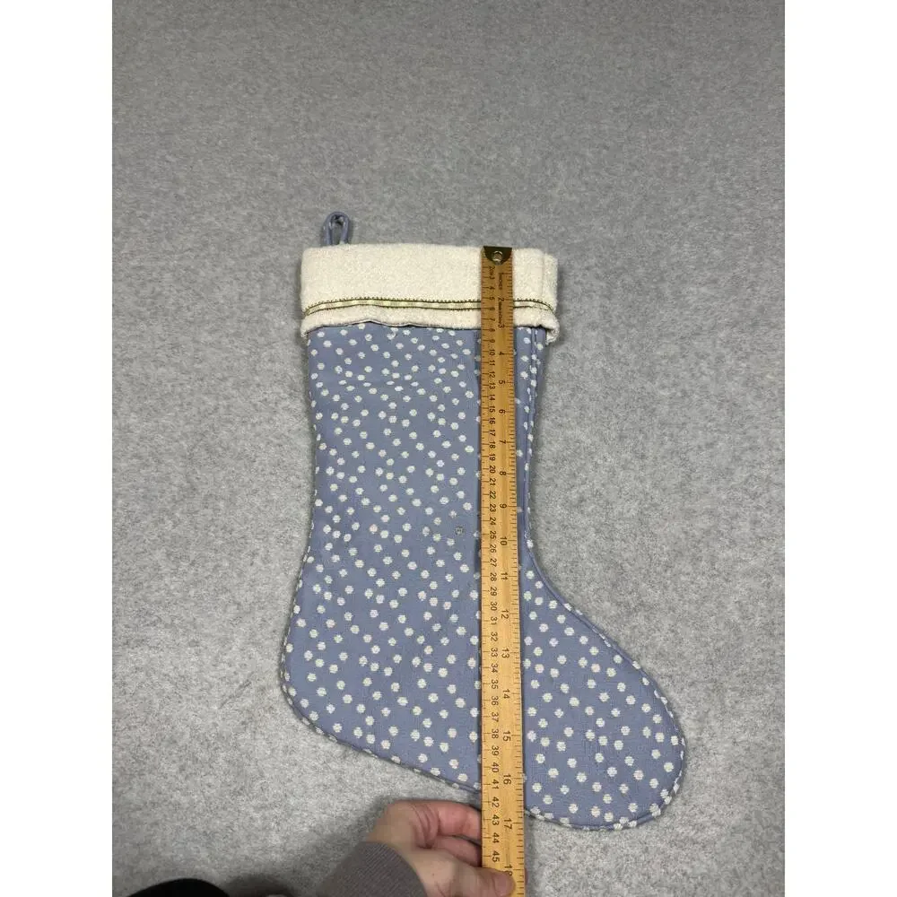 Target Blue Polka Dot Christmas Stocking
